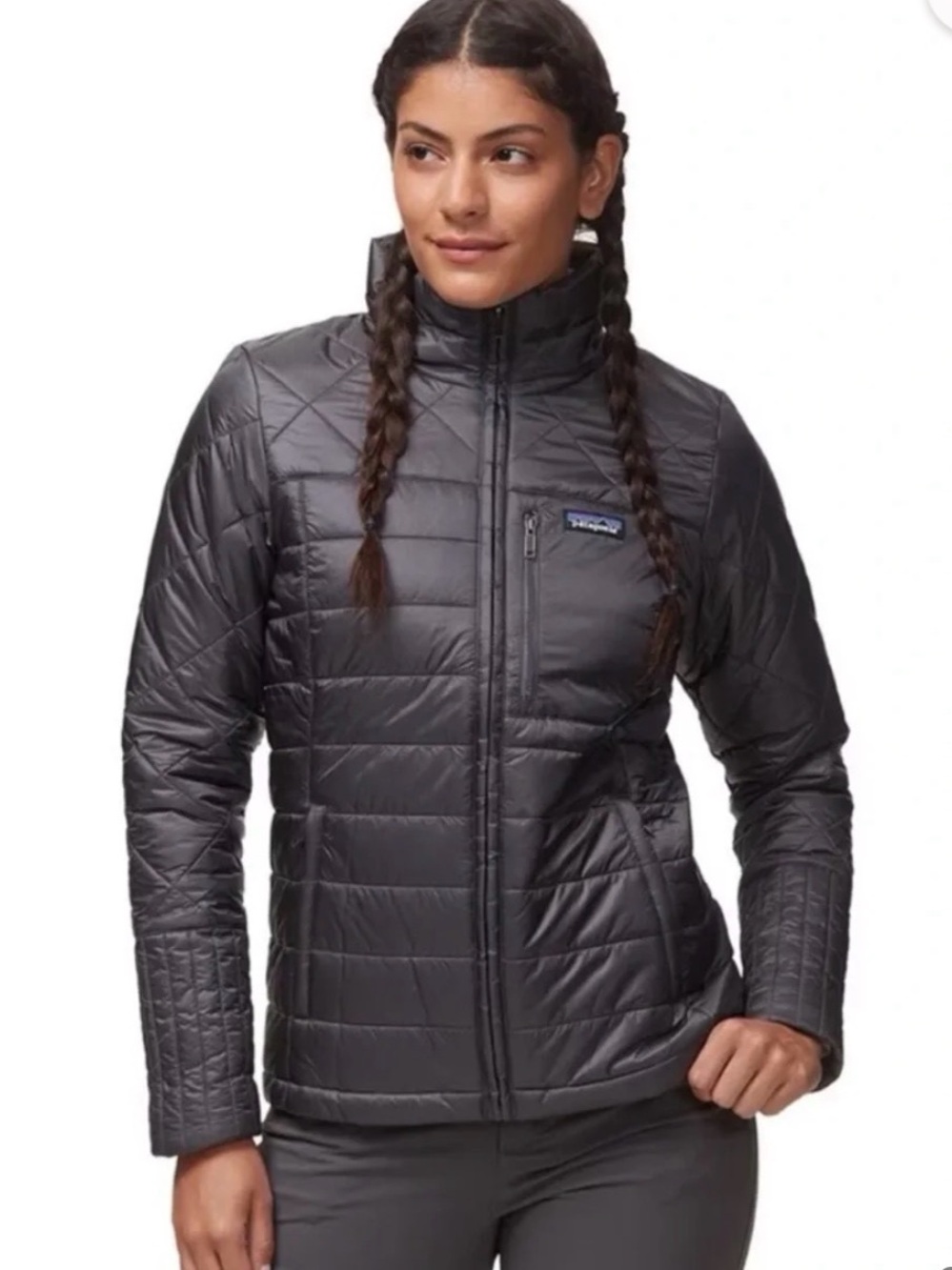 Patagonia Women’s Radalie Quilted Jacket Black XS Full Zip Style 27690